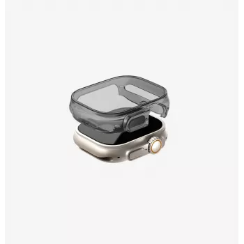 UNIQ Garde -suojakotelo Apple Watch Ultra / Ultra 2 / Ultra 3 (49 mm) – savunharmaa