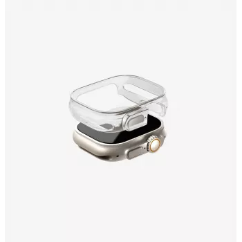 UNIQ Garde -suojakotelo Apple Watch Ultra / Ultra 2 / Ultra 3 (49 mm) – savunharmaa