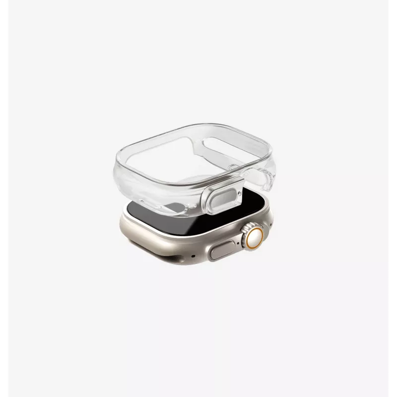 UNIQ Garde -suojakotelo Apple Watch Ultra / Ultra 2 / Ultra 3 (49 mm) – savunharmaa