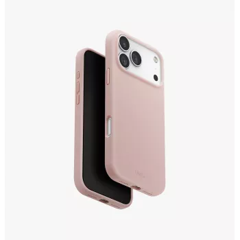 UNIQ Lino MagClick -latauskotelo iPhone 17 Pro Max -puhelimelle - pinkki