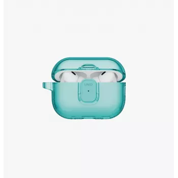 AirPods Pro 3 -kotelo UNIQ Glase Pro Lock, Turkoosi