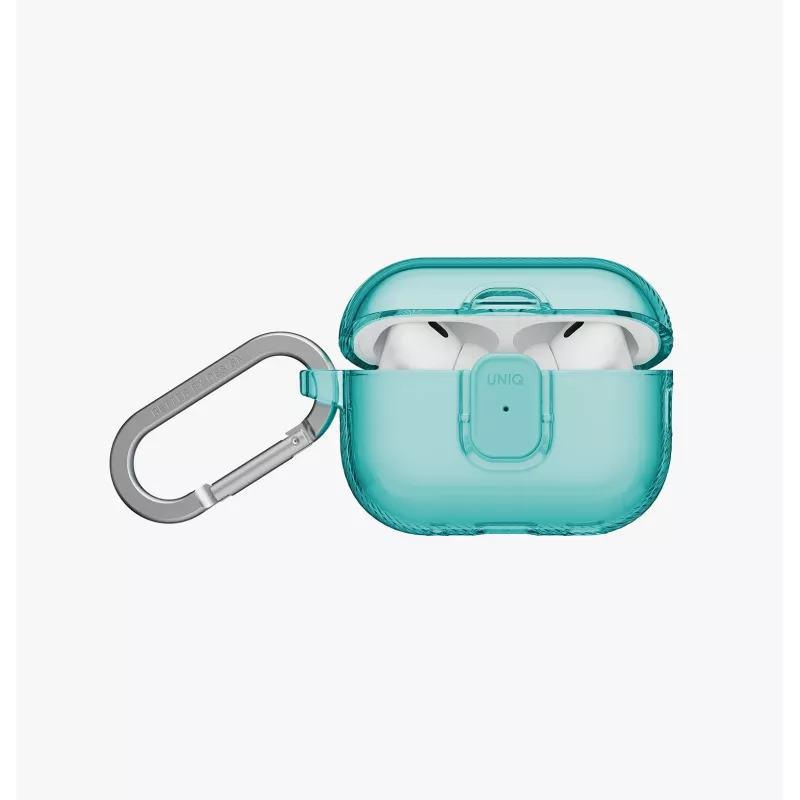 AirPods Pro 3 -kotelo UNIQ Glase Pro Lock, Turkoosi