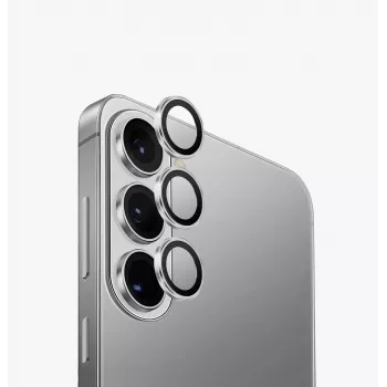 UNIQ Optix -alumiininen kameran linssinsuoja Samsung Galaxy S26 / S26+ -puhelimille - hopea
