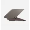UNIQ Lyden Versa -kovakuorinen foliokotelo MacBook Air 13 tuuman kannettavalle (M2 2022 / M3 2024 / M4 2025 / M5 2026), harmaa