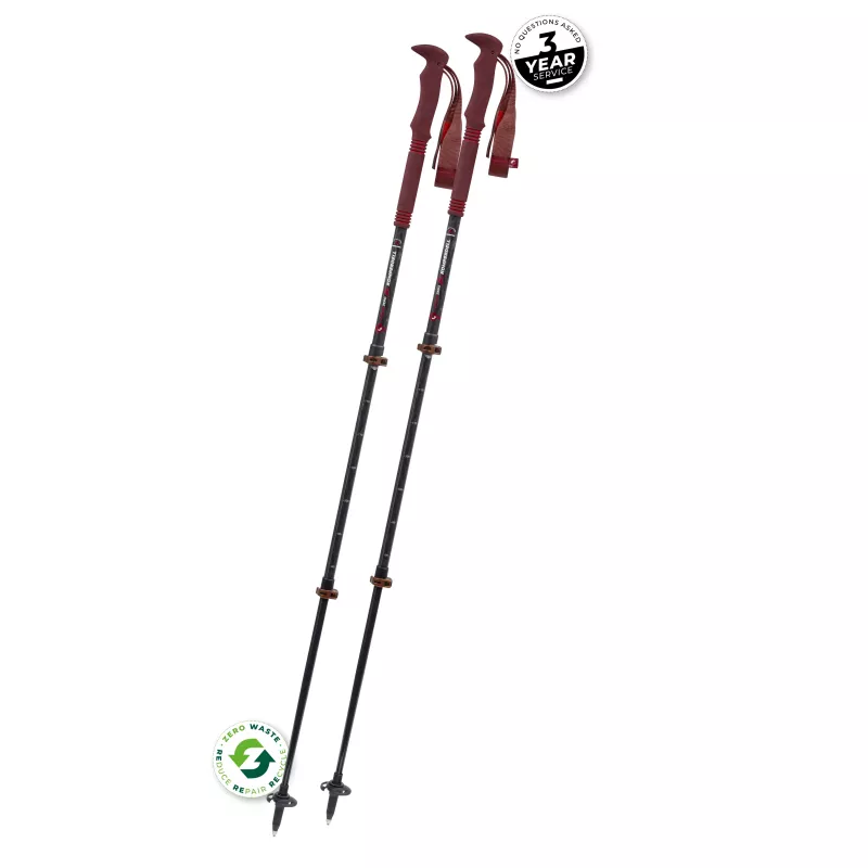 Komperdell Carbon Pro Zero Compact -retkeilysauvat - Malbec