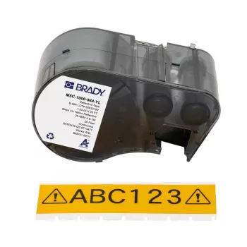 BRADY BMP51/BMP53/M511 itselaminoituva vinyylitarra, valkoinen/läpinäkyvä, 1