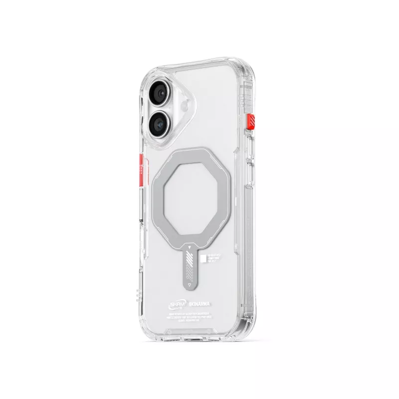 Skinarma Saido magneettinen latauskotelo iPhone 17 - läpinäkyvä