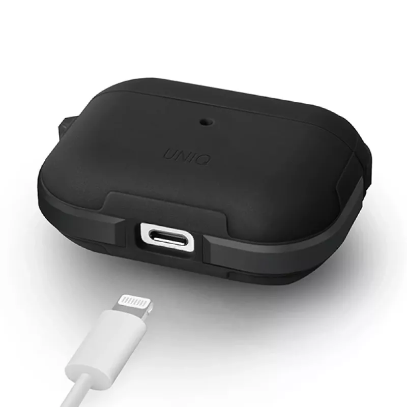 UNIQ Valencia antibakteerinen kotelo AirPods Pro – keskiyönmusta