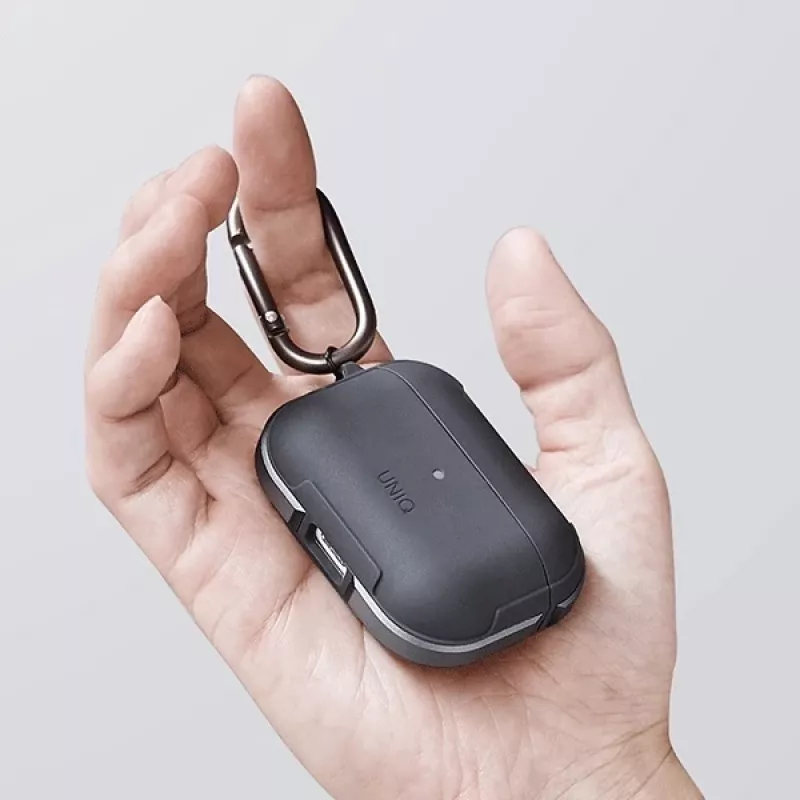 UNIQ Valencia antibakteerinen kotelo AirPods Pro – keskiyönmusta