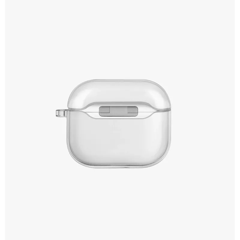 UNIQ Glase kotelo Apple AirPods 4 kiiltävä savu
