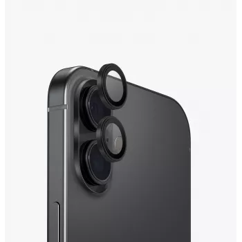 UNIQ Optix alumiininen kameraobjektiivinsuoja iPhone 17 asennustyökalulla vihreä