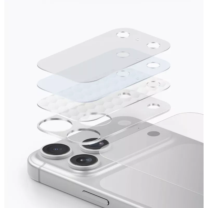 UNIQ Optix Aeroshield+ kameramoduulin suoja iPhone 17 Pro – läpinäkyvä