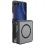 Samsung Galaxy Z Flip8 -latauskotelo UNIQ Veren AF Magclick, Musta
