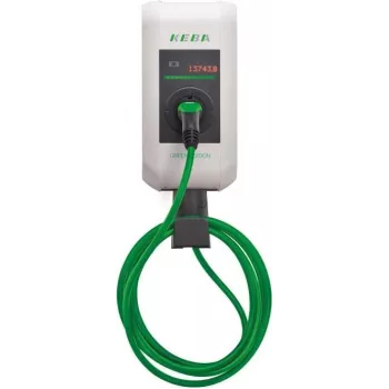 KEBA KC-P30-EC240422-E0R-GE c-series EN Type2 6 m kaapeli 22kW RFID – Green Edition