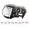 Brady M4C-375-422 itselaminoituva vinyylitarrakasetti BMP41/BMP51/BMP53/M511-tulostimille, valkoinen, 25,4 mm x 6,4 m