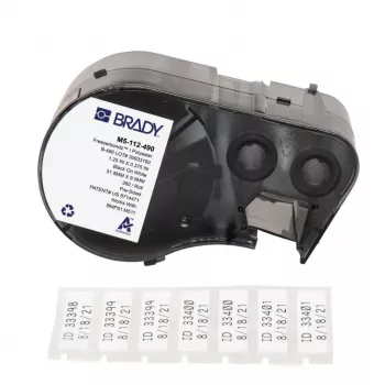 BRADY BMP51/BMP53/M511 FreezerBondz -tarrat – 25,4 mm x 12,7 mm, valkoinen, 500 tarraa