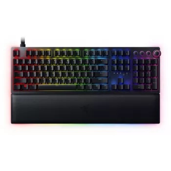 Razer Huntsman V2 langallinen pelinäppäimistö, Analog Optical kytkimet, US-asettelu, RGB, musta (RZ03-03610100-R3M1)