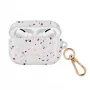 UNIQ Coehl Terrazzo -kuori Apple AirPods Pro -luureille - luonnonvalkoinen