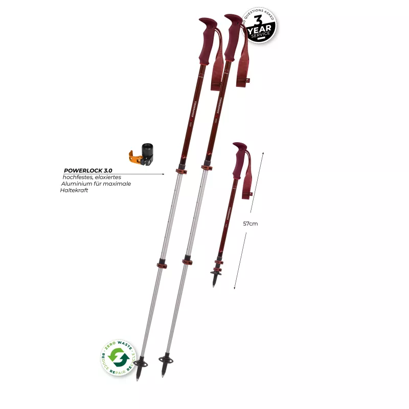 Komperdell Trailmaster Zero Compact vaellussauvat - Malbec