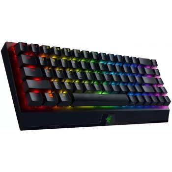 Razer BlackWidow V3 Mini HyperSpeed 65 % langaton mekaaninen pelinäppäimistö - Razer Yellow -kytkimet, Chroma RGB, Bluetooth 5.0, USB-C, musta