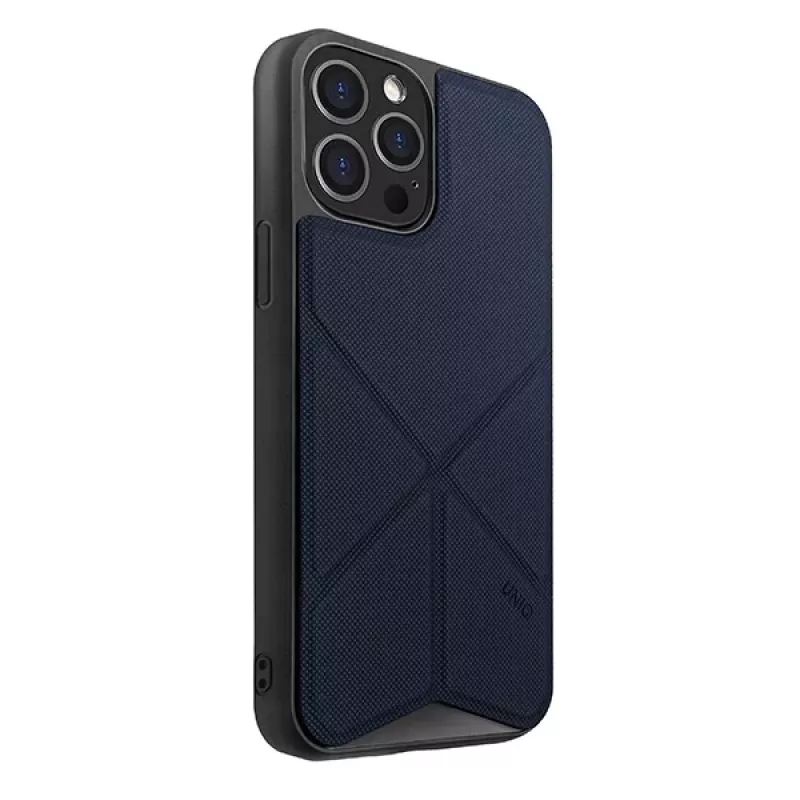 UNIQ Transforma Folio -kotelo iPhone 12 Pro Max - sähkönsininen
