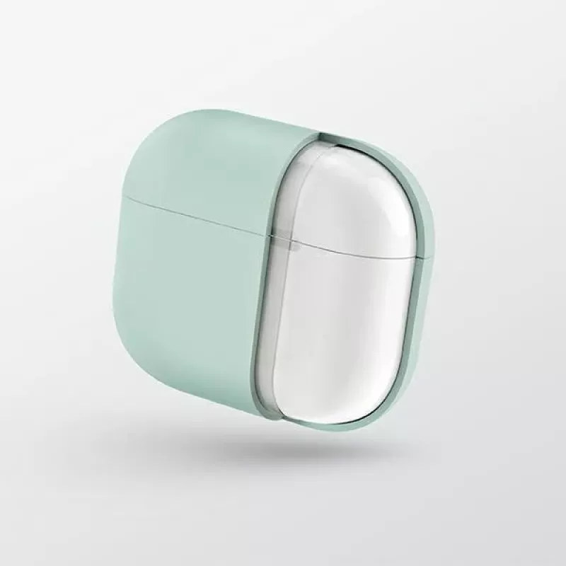 UNIQ Lino -silikonikotelo AirPods 3. sukupolvi, tuhkanharmaa