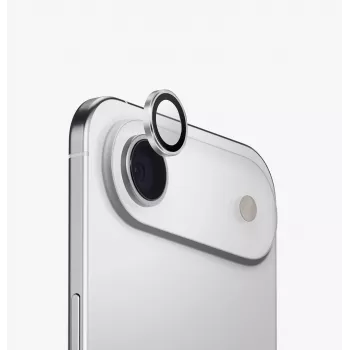 Apple iPhone Air -kameran linssinsuoja UNIQ Optix alumiini asennusapuvälineellä, Hopea