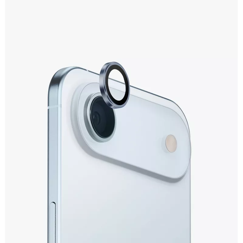 Apple iPhone Air -kameran linssinsuoja UNIQ Optix alumiini asennusapuvälineellä, Hopea