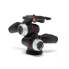 Manfrotto MHXPRO-3WX 3-suuntainen panoraamapää sisäänpainuvilla kahvoilla, alumiini, 8 kg kantokyky, pika-kiinnityslevy 200PL-14, musta