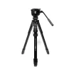 Manfrotto MKONEVA-500X hybridi valokuva-videojalusta nestepäällä, 5-osaiset alumiinijalat, pikakiinnikkeet, pikakeskiputki, kantolaukku