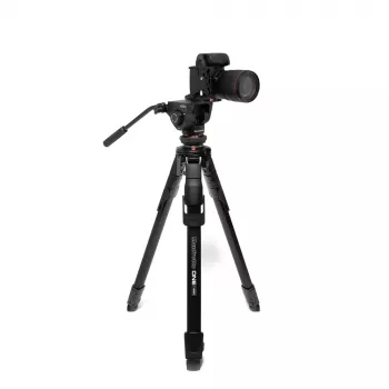 Manfrotto MKONEVA-500X hybridi valokuva-videojalusta nestepäällä, 5-osaiset alumiinijalat, pikakiinnikkeet, pikakeskiputki, kantolaukku