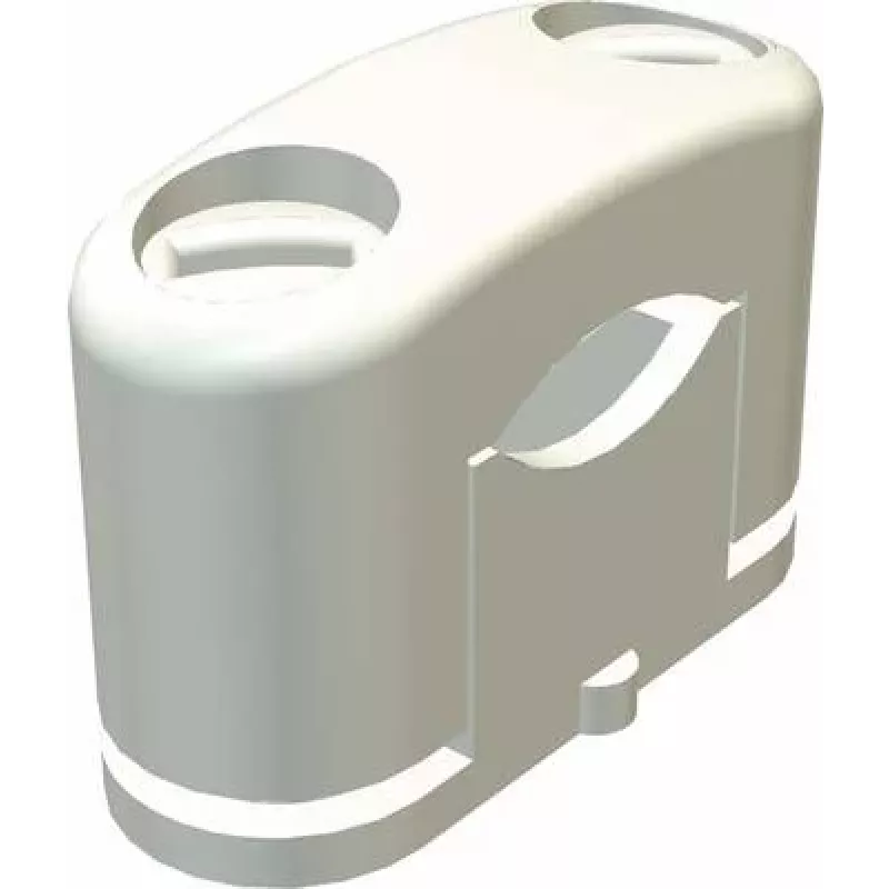 OBO BETTERMANN 3081 LGR SOM-kiinnike kaapelipuristin 15-25mm polystyreeni vaaleanharmaa RAL 7035