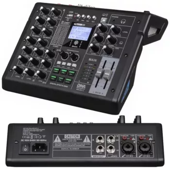 DNA PROFESSIONAL DNA MIX-EFF 4 analoginen audiomikseri 4 kanavalla ja USB:llä