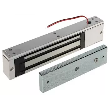 INNE ZE-320 sähkömagneettinen lukko, 300 kg pitovoima, 12/24V DC, Fail-Safe, pinta-asennus