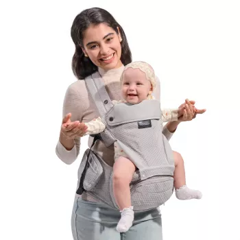 Momcozy Air Mesh kantoreppu lonkkatuella, harmaa