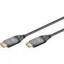 GOOBAY Optical Hybrid Ultra High-Speed HDMI-kaapeli (AOC) 8K / 60Hz - 20m, 48 Gbit/s, musta/harmaa