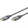 GOOBAY Optical Hybrid Ultra High-Speed HDMI-kaapeli (AOC) 8K / 60Hz - 20m, 48 Gbit/s, musta/harmaa