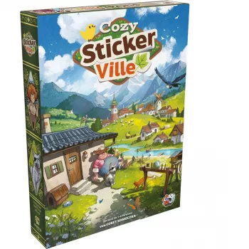 ASMODEE Cozy Stickerville Sticker Book | TOPModel-sarja | 24 sivua, 6 tarra-arkkia | luovaa leikkiä 6-vuotiaasta