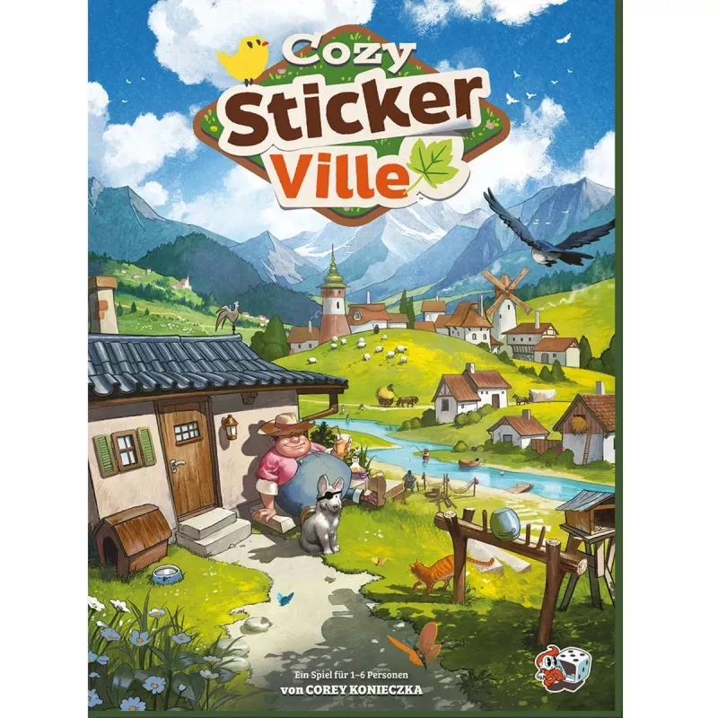 ASMODEE Cozy Stickerville Sticker Book | TOPModel-sarja | 24 sivua, 6 tarra-arkkia | luovaa leikkiä 6-vuotiaasta