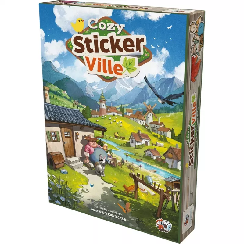 ASMODEE Cozy Stickerville Sticker Book | TOPModel-sarja | 24 sivua, 6 tarra-arkkia | luovaa leikkiä 6-vuotiaasta