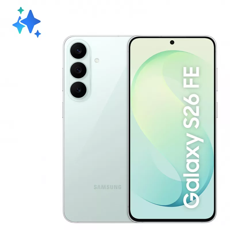 Samsung Galaxy S26 FE S741 5G Dual-SIM 8GB RAM 128GB - pistaasinvihreä