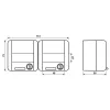 Jung SCHUKO kaksoispistorasia 16A 250V alpinvalkoinen 8220NAWSL