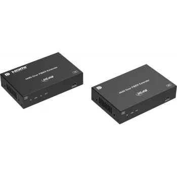 InLine® KVM-jatko, DP 4K/60Hz, kuitu yksimuotokaapeli, 10 km, sarja (57885O)