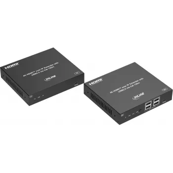 InLine® KVM-jatko IP:n kautta, HDMI 4K/60Hz, 100m, sarja (57886G)