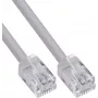 InLine® modulaarinen pyöreä kaapeli RJ12, pistoke-pistoke, 6-johdin, 6P6C, 5m, harmaa