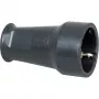 Kopp SEBS suojakosketinpistorasia, 3x1,5 mm² asti, musta