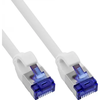 InLine® ohut Cat.6A S/FTP LSZH verkkokaapeli, valkoinen, 0,30 m, 150 kpl:n pakkaus