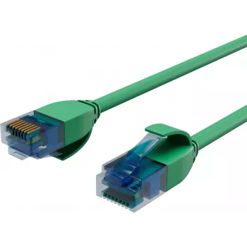 ShiverPeaks BASIC-S ohut Cat.6 U/UTP verkkokaapeli, 3m, vihreä