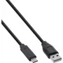 InLine® USB 2.0-kaapeli, USB-C-A-pistoke, musta, 2m, 80 kpl:n pakkaus (Bulk)