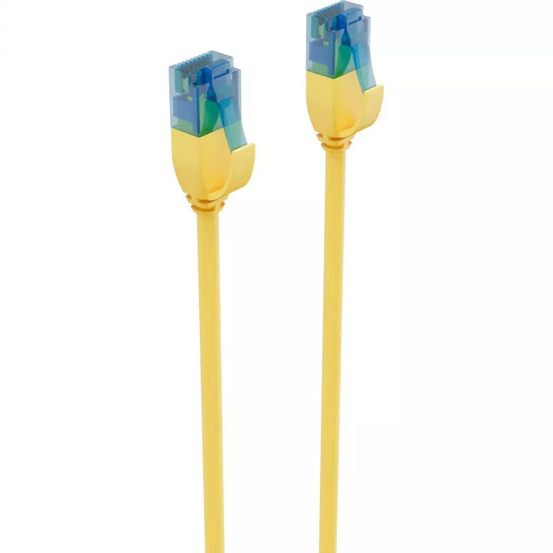 ShiverPeaks BASIC-S ohut Cat.6 U/UTP verkkokaapeli, 3m, keltainen